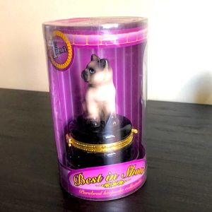 Vintage Best in Show: Siamese Cat Porcelain Keepsake Box